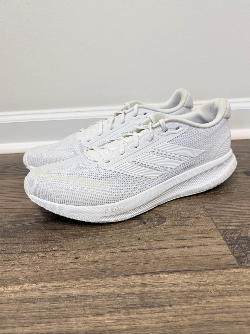 adidas Runfalcon 5 Men’s Running Shoes White Size 13 Cloudfoam IH7757